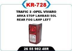 KAYA KR728 ARKA SİS LAMBASI SOL TRAFIC 3 -OPEL VIVARO