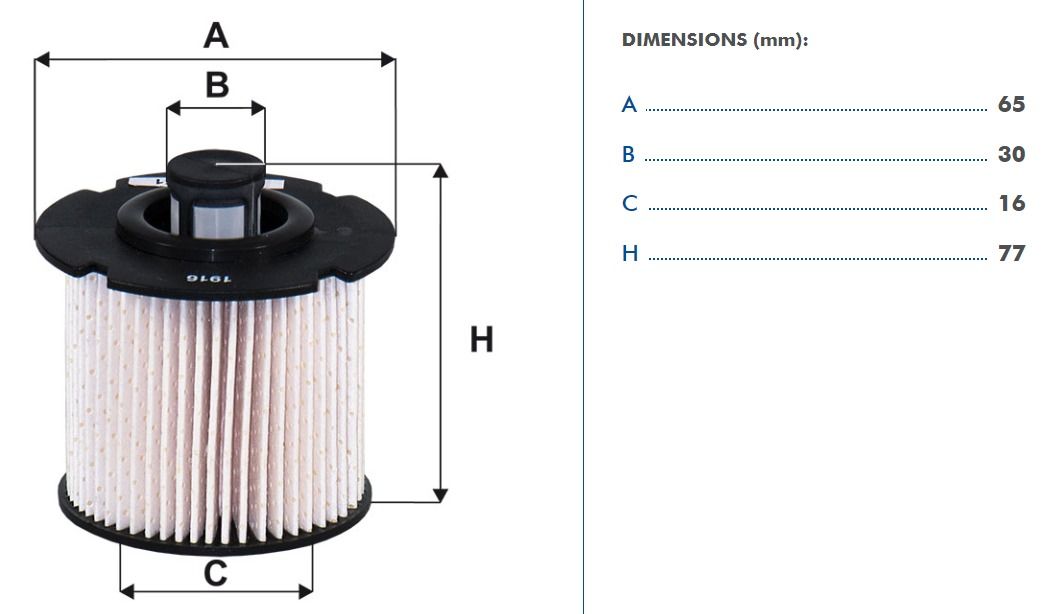 FILTRON FILT PE 816/9 FOCUS/208/308/508/C4/C5/DS3/DS4/GRANDLAND/PROACE YAKIT FILTRESI SU001-A3761/5000789067