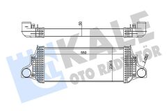 KALE 350910 TURBOSARJ RADYATORU MERCEDES X164 W164 W251