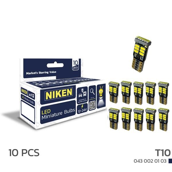 NIKEN 430020103 LED AMPUL T10CANBUSPARKLEDİ18LEDLİMİNİ 10LU