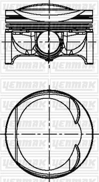 YENMAK 36-04342-050 PISTON SEGMAN Q83.015MM 050 -AUDI-VOLKSWAGEN-1.8 TFSI 16V/1.8 TSI 16V-A3/A4/A5/CC/PASSAT TPR SEGMA NLI