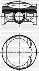 YENMAK 36-04342-050 PISTON SEGMAN Q83.015MM 050 -AUDI-VOLKSWAGEN-1.8 TFSI 16V/1.8 TSI 16V-A3/A4/A5/CC/PASSAT TPR SEGMA NLI