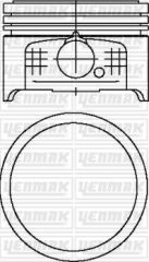 YENMAK 31-04500-000 MOTOR PİSTON SEGMAN STD 75mm P106-P206-P306-PARTNER-BERLINGO 1.4 8V TU3JP-Euro4 BOY:50mm TEPE