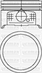 YENMAK 31-04500-000 MOTOR PİSTON SEGMAN STD 75mm P106-P206-P306-PARTNER-BERLINGO 1.4 8V TU3JP-Euro4 BOY:50mm TEPE