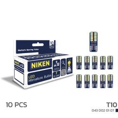 NIKEN 430020107 LED AMPUL T10CANBUSPARKLEDİ24LEDLİ 10LU