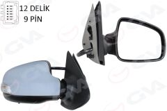 GVA 1014108 DIŞ DİKİZ AYNA SAĞ CLIO SYMBOL 13 > ASTARLI KAPAK ÜÇGEN AYAK ELEKTRİKLİ SİNYALLİ REZİSTANSL I - SENSÖRLÜ 9 PİN