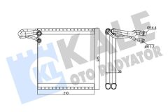 KALE 352240 EVAPORATÖR KALORİFER KUTUSU DACIA SANDERO II 12> LOGAN II 12> 1.2 1.5dCi