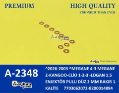 AYHAN A2348 ENJEKTÖR PULU RONDELA K9K LGN I-II-KNG II-MGN-CLIO II-TWNG II-MASTER III-KOLEOS-ESPACE