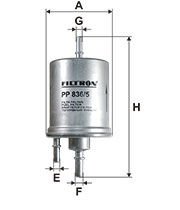 FILTRON FILT PP 836/5 A4-A6 YAKIT FILTRESI KL570 / EP205