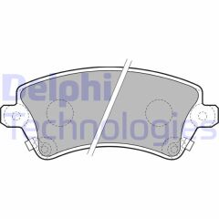 DELPHI LP1737 ÖN FREN BALATA TOYOTA COROLLA 1.4L 1.6L 4ZZ-FE 3ZZ-FE ZZE120 ZZE121 VVTi 02-06 / 1.4L 1NDTV NDE120 04-06
