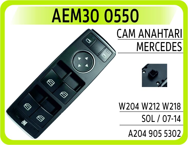 AEM30 0550 CAM ANAHTARI MERCEDES W204 W212 W218 SOL / 07-14