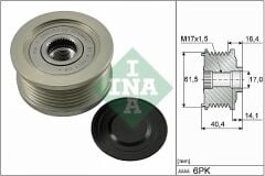 INA 535011510 ALTERNATÖR KASNAĞI RULMANLI OPEL ASTRA H-VECTRA C-ZAFIRA-SIGNUM 1.9 CDTI 02> FIAT DOBLO-GRANDE PUN TO 1.9 JTD