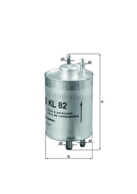 MAHLE KL82 YAKIT FILTRESI MERCEDES M112 M113 M273 W202 W203 CL203 C208 C209 W210 C215 W220 R230 R170 W463