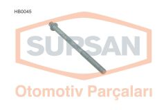 SUPSAN HB0045 SİLİNDİR KAPAK SAPLAMASI ASTRA F-G-CORSA A-B-VECTRA A-B-MERIVA 1.4-1.6 8V 10 ADET