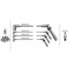 DODUCO 7682 BUJİ KABLO TK CLIO 1.4ei 8V 99 >-LOGAN 1.6 16V 05 > K7J
