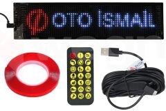 WEGNA AC01-026 ARAÇ İÇİ ARABA IŞIĞI LED EKRAN 16x64 9.2x37.4cm