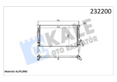 KALE 0222291AB SU RADYATÖRÜ FORD TRANSİT 06> 2.2-2.4 TDCİ KLİMASIZ