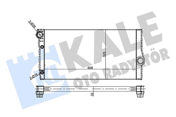 KALE 355685 MOTOR SU RADYATORU BMW N47 N57 F07 F10 F11 F06 F12 F13 F01 F02