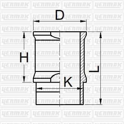 YENMAK 51-05872-000 x MOTOR GÖMLEĞİ P104-P106-P204-P205 XW 3 S-WV 7-TU 1 M/Z-TU 1 K 1.1 TU1M 72.00 ÇAP STD