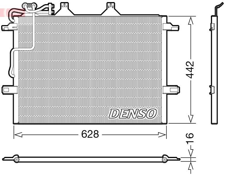 DENSO DCN17018 KLIMA RADYATORU MERCEDES W211 S211 C219
