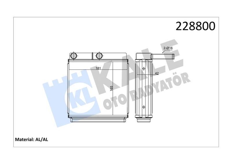 KALE 0481811AB KALORİFER RADYATÖRÜ J9 1 SIRA ALB SİSTEM