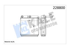KALE 0481811AB KALORİFER RADYATÖRÜ J9 1 SIRA ALB SİSTEM