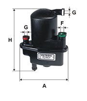 FILTRON FILT PS 980/8 CLIO III/MODUS YAKIT FILTRESI SENSÖRSÜZ TIP