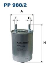 FILTRON PP988.2 YAKIT FİLTRESİ MEGANE III 09> SCENIC III 09> FLUENCE 09> 1.5dCi