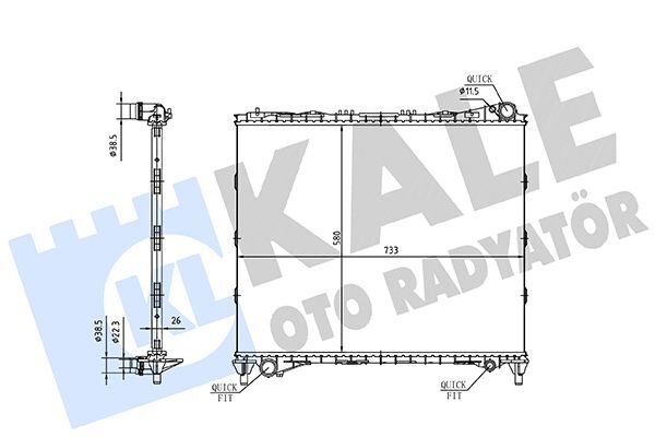 KALE 362210 MOTOR SU RADYATORU LAND ROVER RANGE ROVER L405 L494