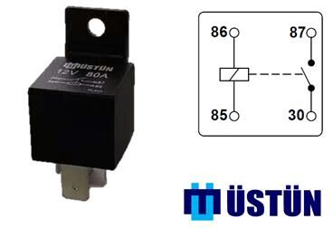 USTUN RL800 GÜÇ ROLESİ 12V 4P 80A