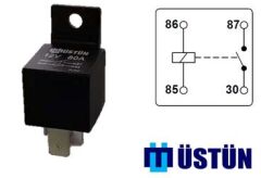 USTUN RL800 GÜÇ ROLESİ 12V 4P 80A
