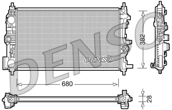 DENSO DRM20078 SU RADYATÖRÜ ASTRA J 10>15 ZAFIRA C 12>19 1.6-1.7-2.0 CDTI DTH-DTL-DTJ