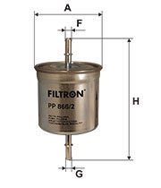 FILTRON FILT PP 866/2 VOLVO S40 I  YAKIT FILTRESI