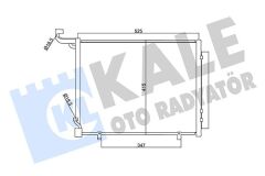 KALE 357720 KLİMA RADYATÖRÜ FORD FİESTA-COURİER 14> 1.0 ECOBOOST-1.5 TDCİ