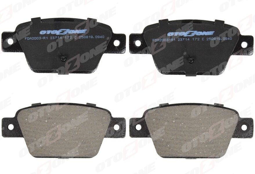 OTOZONE FDA2003-R1 ARKA FREN BALATASI FIAT STILO 02> LINEA 07> BRAVO II 07>14 ALFA ROMEO MİTO 08> MULTIPLA 99> klipsli