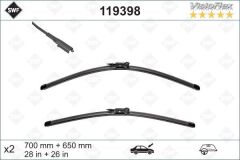 VALEO 119398 SILECEK SUPURGESI TAKIMI 700mm / 650mm MERCEDES VITO W639 03> SWF