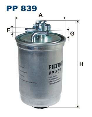 FILTRON PP839 YAKIT FİLTRESİ CADDY-GOLF-JETTA-PASSAT-POLO-TRANSPORTER LT35-VENTO-CORDOBA-IBIZA-TOLEDO