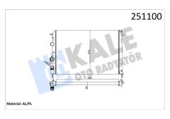 KALE 0520262AL RADYATÖR MGN 2.0I 16V-MGN CLASSIC 1.4I 16V 2 SIRA AL PL SİSTEM