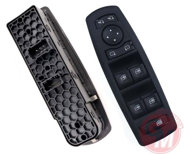 GUA 41365 CAM AÇMA ANAHTARI KUMANDA GRUBU SİYAH RENAULT MEGAN III-FLUENCE KATLANIR AYNALI ARAÇLAR İÇİN 80961 0016R ÇİFT SOKET