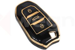 WEGNA AC01-034 KONTAK ANAHTAR KUMANDA KORUYUCU KILIF TPU SİLİKON SİYAH CITROEN C5 AIRCROSS-C3-C4-C-ELYSEE