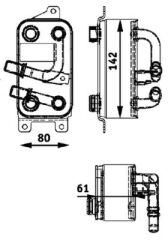 MAHLE CLC43000P OTOMATIK SANZIMAN YAG SOGUTUCUSU BMW E60 E61 E63 E64 E65 E66