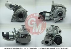 GUA 40500 TURBO ŞARJ FIAT DOBLO PUNTO LİNEA EGEA EVO 1.3 MJT 75-90-95 BG BİPPER HDI 75BG OPEL ASTRA COMBO COR SA