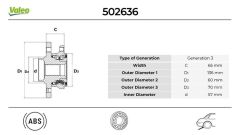 VALEO 502636 ARKA PORYA MOKKA 12> TRAX 12> AVEO 08> 4x4 OLMAYAN