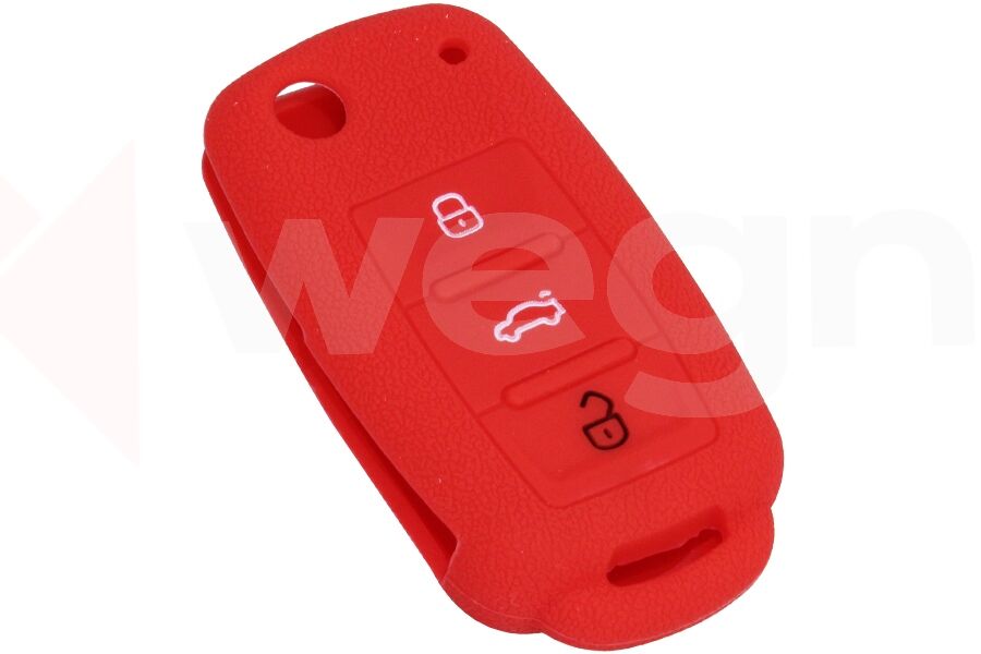 WEGNA AC01-038 KONTAK ANAHTAR KUMANDA KORUYUCU KILIF SİLİKON KIRMIZI VW CADDY-JETTA-POLO-GOLF 6-SEAT LEON