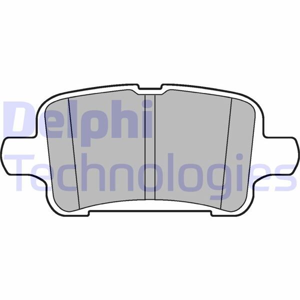 DELPHI LP3218 ARKA FREN BALATASI OPEL ASTRA K 1.0-1.4-1.4T-1.6T-1.6 CDTI 16>22 106.5x46.3x16.6