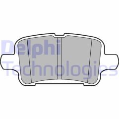 DELPHI LP3218 ARKA FREN BALATASI OPEL ASTRA K 1.0-1.4-1.4T-1.6T-1.6 CDTI 16>22 106.5x46.3x16.6