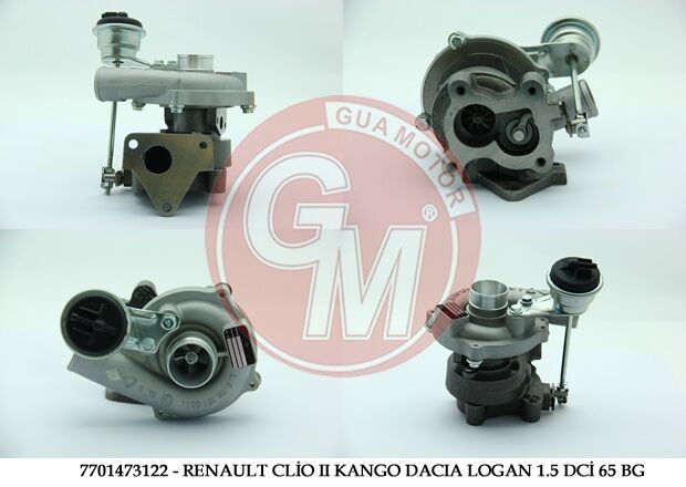 GUA 40419 TURBO ŞARJ RENAULT CLİO II KANGO DACIA SYMBOL MEGANE II 1.5 DCİ 65 BG