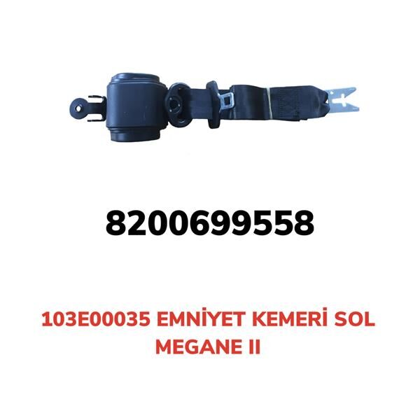 AFT 103E00035 EMNİYET KEMERİ OTOMATİK SOL MEGANE II
