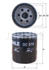 MAHLE OC310 OC976 YAĞ FİLTRESİ ASTRA L-CORSA F-COMBO E-CROSSLAND-106-206-207-208-2008-301-306-307-308-3008-406-407-508 -5008-PARTNER-EXPERT-BERLINGO-JUMPY-C3-C4-C5-BOXER-JUMPER-DUCATO-DS3-4 1.2 PureTech 1.9-2.0-2.2 HDI