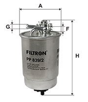 FILTRON FILT PP 839/2 POLO-POLO CLASSIC-CADDY YAKIT FILTRESI KL 77
